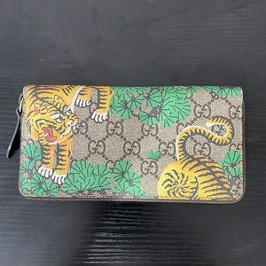 Gucci Bengal Tiger Zip Wallet